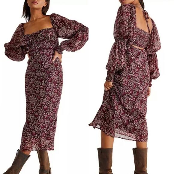 Free People Dresses & Skirts - 0234 NEW Free People Long Sleeve Dress